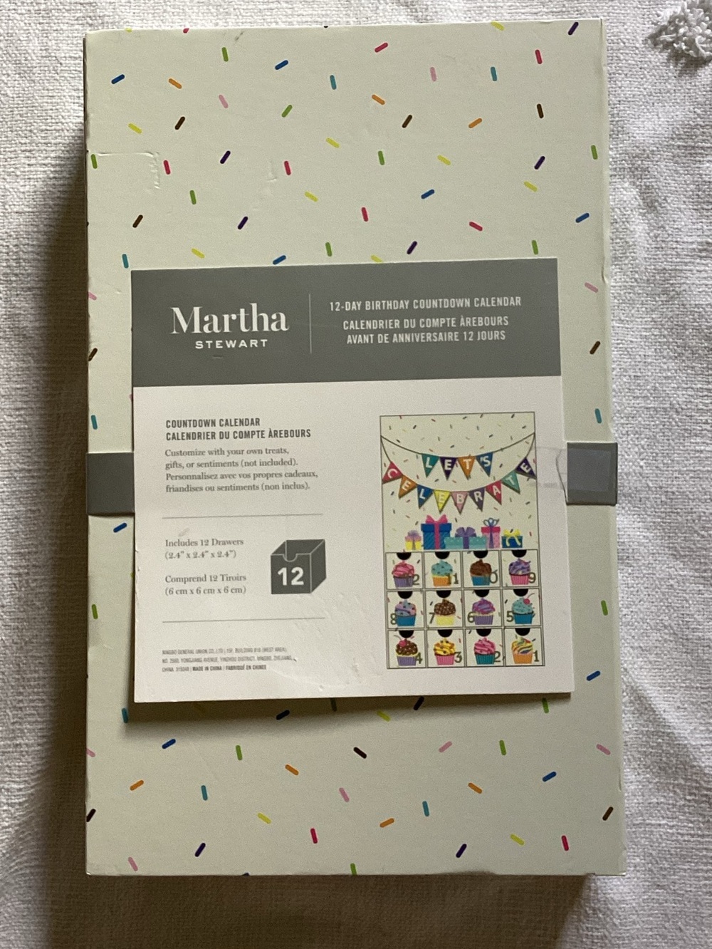 Martha Stewart 12-Day Birthday calendar